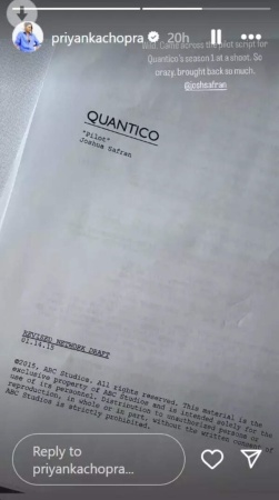 Priyanka Chopra revisits 'Quantico Season 1' script: 'Brought back so much'