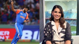 Sanjana Ganesan's Playful Moment Steals Spotlight as Bobby Deol Praises Bumrah at Asia Cup 2025