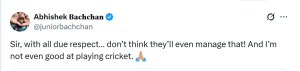 Abhishek Bachchan trolls Pakistani cricket team hilariously as Shoaib Akhtar says THIS, netizens say the 'Ghoomer' actor clean bowled him - WATCH VIDEO