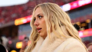 Brittany Mahomes' Game Day Style Steals Spotlight as Chiefs Fall to Eagles; Baby Sterling Makes Arrowhead Debut