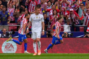 Atletico Madrid Stuns Real Madrid 5-2 in Derby Thriller, Alvarez Scores Twice