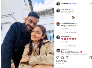 Virat Kohli's Intimate Photo With Anushka Sharma Breaks the Internet, Garners Millions of Likes in Hours