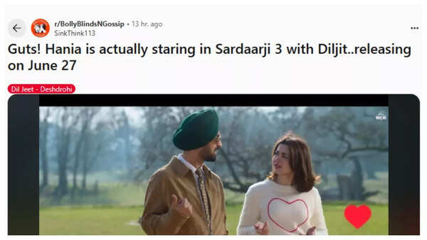 Reddit comments slamming Diljit Dosanjh