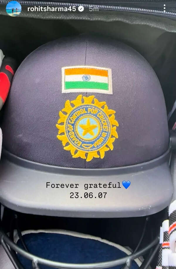 Rohit Sharma in practice, marking 18 years of cricket