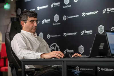 Vladimir Kramnik in deep thought.