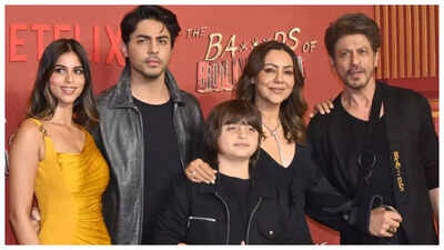 'The Ba***ds of Bollywood': Shah Rukh Khan, Gauri, Suhana and AbRam join Aryan Khan for star-studded premiere of his directorial debut